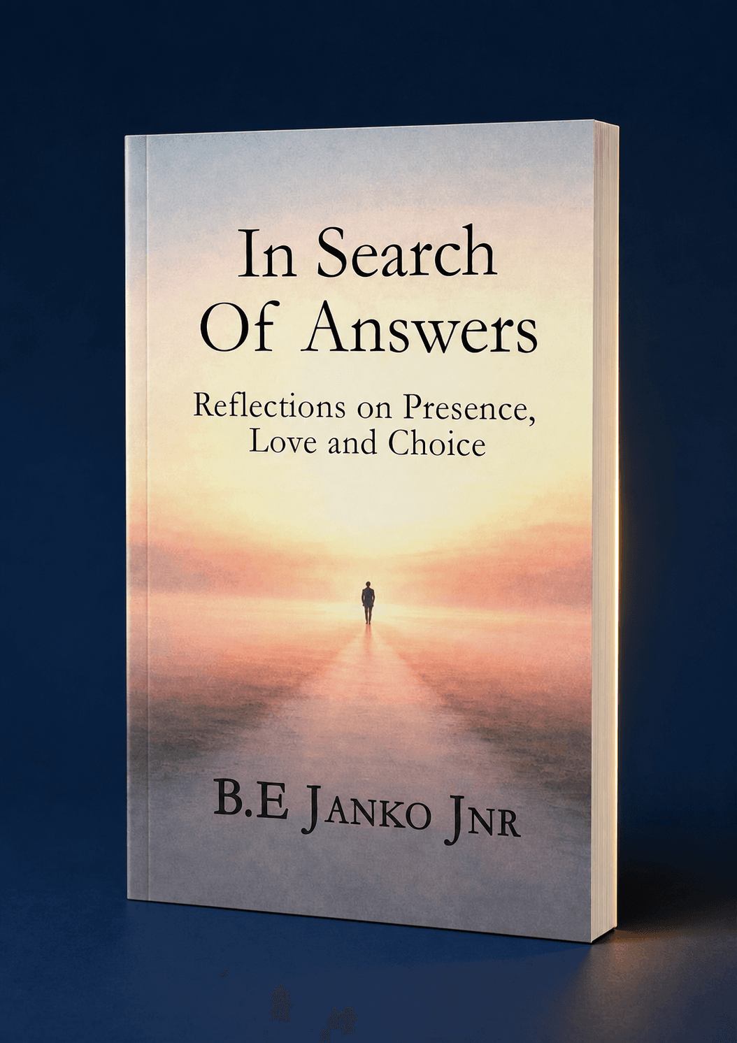 In Search of Answers shown as a printed book.
